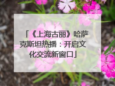 《上海古丽》哈萨克斯坦热播：开启文化交流新窗口