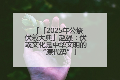 「2025年公祭伏羲大典」赵强：伏羲文化是中华文明的“源代码”