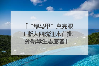 “绿马甲”真亮眼！浙大四院迎来首批外籍学生志愿者