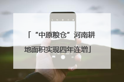 “中原粮仓”河南耕地面积实现四年连增