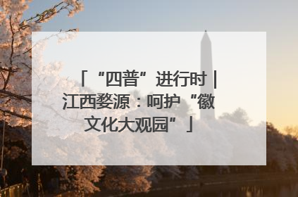 “四普”进行时｜江西婺源：呵护“徽文化大观园”