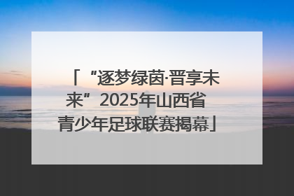 “逐梦绿茵·晋享未来”2025年山西省青少年足球联赛揭幕