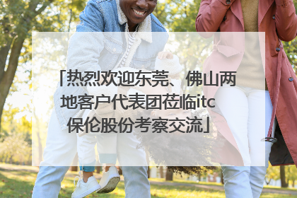 热烈欢迎东莞、佛山两地客户代表团莅临itc保伦股份考察交流
