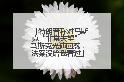 特朗普称对马斯克“非常失望” 马斯克光速回怼：法案没给我看过
