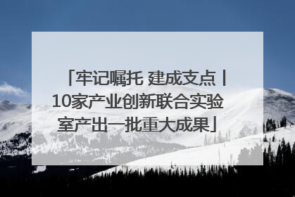 牢记嘱托 建成支点丨10家产业创新联合实验室产出一批重大成果