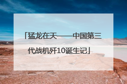 猛龙在天——中国第三代战机歼10诞生记