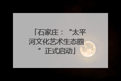 石家庄：“太平河文化艺术生态圈”正式启动