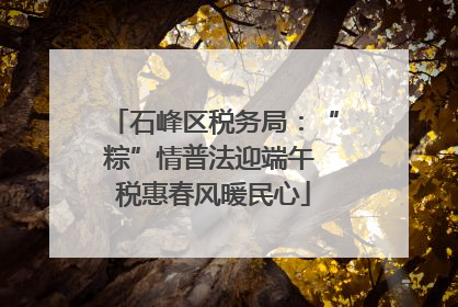 石峰区税务局：“粽”情普法迎端午 税惠春风暖民心