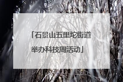 石景山五里坨街道举办科技周活动