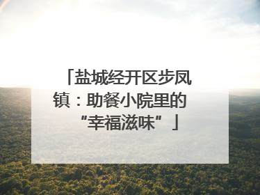盐城经开区步凤镇：助餐小院里的“幸福滋味”
