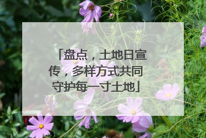 盘点，土地日宣传，多样方式共同守护每一寸土地