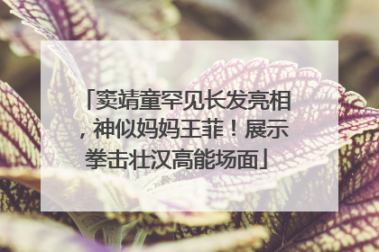 窦靖童罕见长发亮相，神似妈妈王菲！展示拳击壮汉高能场面