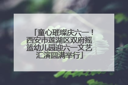 童心璀璨庆六一！西安市莲湖区双府摇篮幼儿园迎六一文艺汇演圆满举行