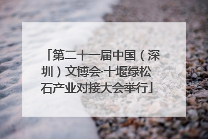 第二十一届中国（深圳）文博会·十堰绿松石产业对接大会举行