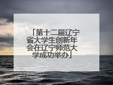 第十二届辽宁省大学生创新年会在辽宁师范大学成功举办