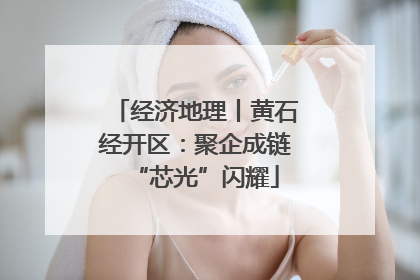 经济地理丨黄石经开区：聚企成链“芯光”闪耀