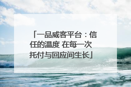 一品威客平台：信任的温度 在每一次托付与回应间生长