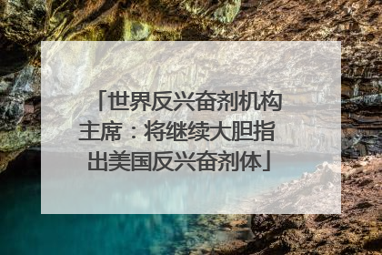 世界反兴奋剂机构主席：将继续大胆指出美国反兴奋剂体
