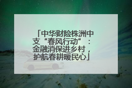 中华财险株洲中支“春风行动”：金融消保进乡村，护航春耕暖民心