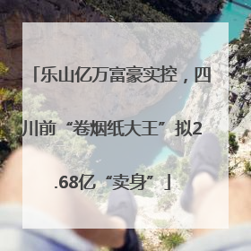 乐山亿万富豪实控，四川前“卷烟纸大王”拟2.68亿“卖身”