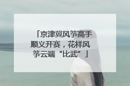 京津冀风筝高手顺义开赛，花样风筝云端“比武”
