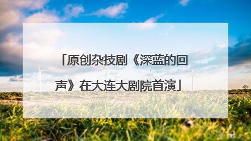 原创杂技剧《深蓝的回声》在大连大剧院首演