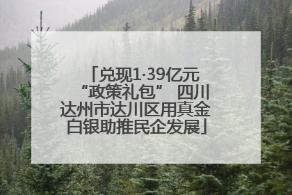 兑现1·39亿元“政策礼包” 四川达州市达川区用真金白银助推民企发展