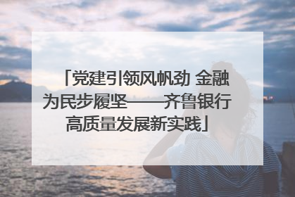 党建引领风帆劲 金融为民步履坚——齐鲁银行高质量发展新实践