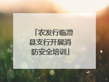 农发行临澧县支行开展消防安全培训