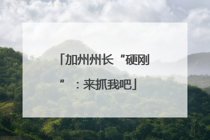 加州州长“硬刚”：来抓我吧