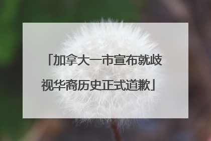加拿大一市宣布就歧视华裔历史正式道歉