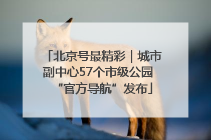 北京号最精彩｜城市副中心57个市级公园“官方导航”发布