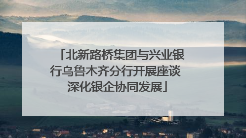 北新路桥集团与兴业银行乌鲁木齐分行开展座谈 深化银企协同发展