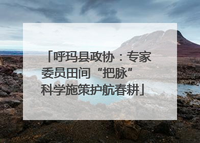 呼玛县政协：专家委员田间“把脉” 科学施策护航春耕