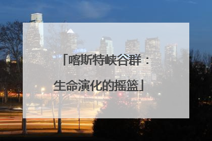 喀斯特峡谷群：生命演化的摇篮