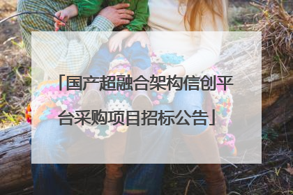 国产超融合架构信创平台采购项目招标公告