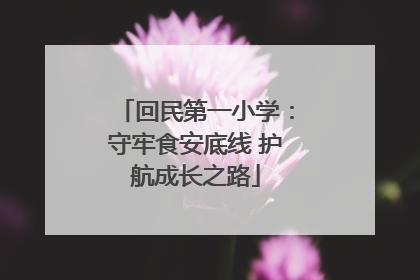 回民第一小学：守牢食安底线 护航成长之路