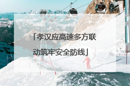 孝汉应高速多方联动筑牢安全防线