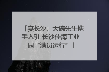 宴长沙、大碗先生携手入驻 长沙佳海工业园“满员运行”
