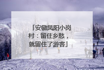 安徽凤阳小岗村：留住乡愁，就留住了游客