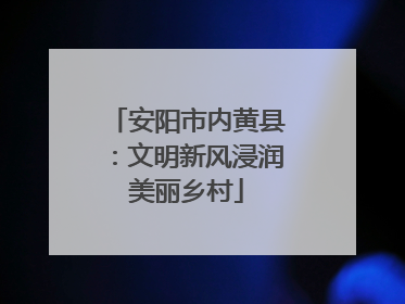 安阳市内黄县：文明新风浸润美丽乡村