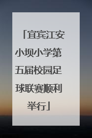 宜宾江安小坝小学第五届校园足球联赛顺利举行