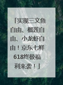 实现三文鱼自由、榴莲自由、小龙虾自由！京东七鲜618终极福利来袭！