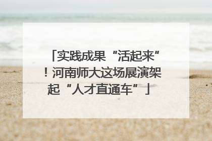 实践成果“活起来”！河南师大这场展演架起“人才直通车”