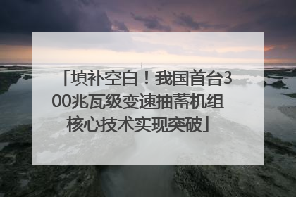 填补空白！我国首台300兆瓦级变速抽蓄机组核心技术实现突破