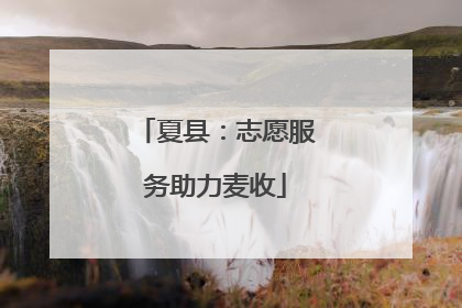 夏县：志愿服务助力麦收