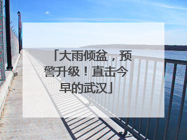 大雨倾盆，预警升级！直击今早的武汉
