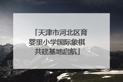 天津市河北区育婴里小学国际象棋共建基地启航