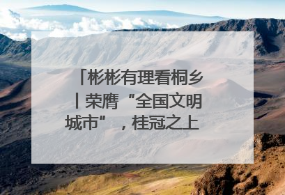 彬彬有理看桐乡丨荣膺“全国文明城市”，桂冠之上刻着一种追求