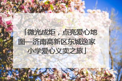 微光成炬，点亮爱心地图—济南高新区东城逸家小学爱心义卖之旅